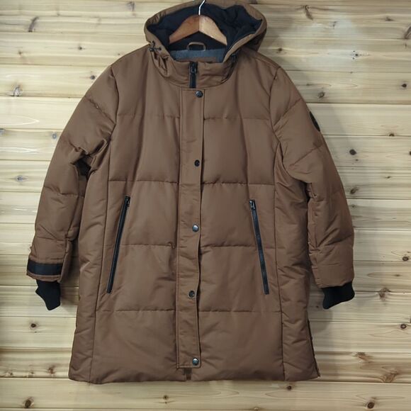 Arctic Expedition Jacket Womens 1X Brown Down Filled Puffer - Picture 1 of 14